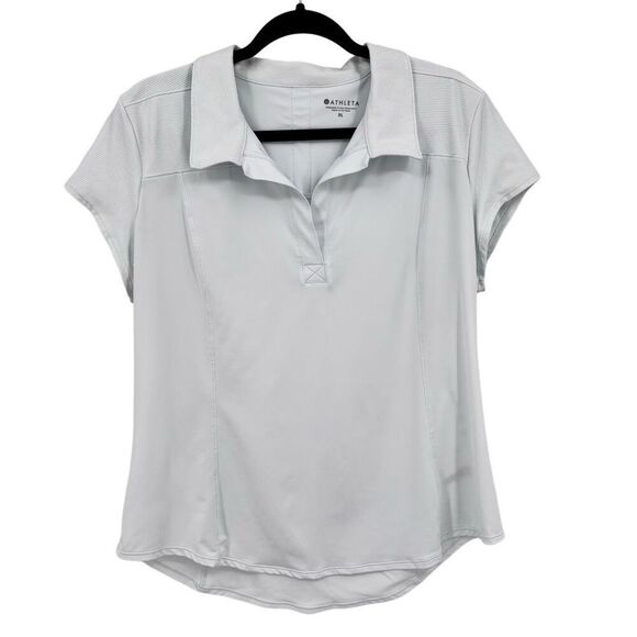 Athleta Tops - ATHLETA ON PAR POLO Shirt Light Green Size XL